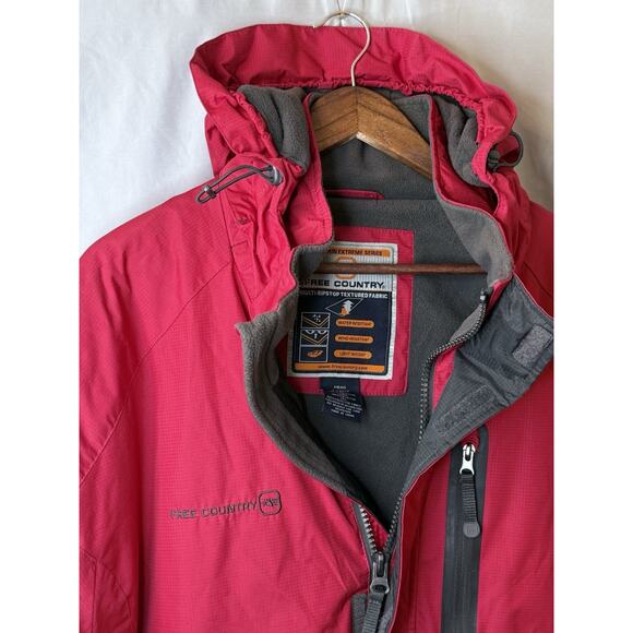 Free Country™ Mountain Series Multi-Ripstop Heavy Duty Ski Jacket XL Crimson Red - Picture 3 of 9